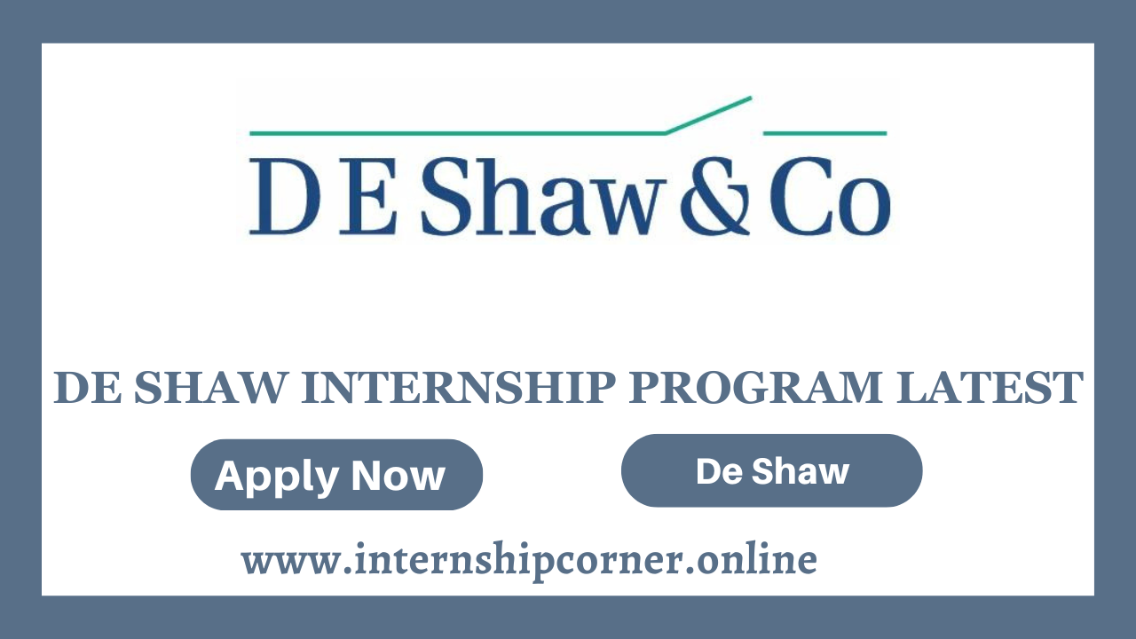 De Shaw Internship Program